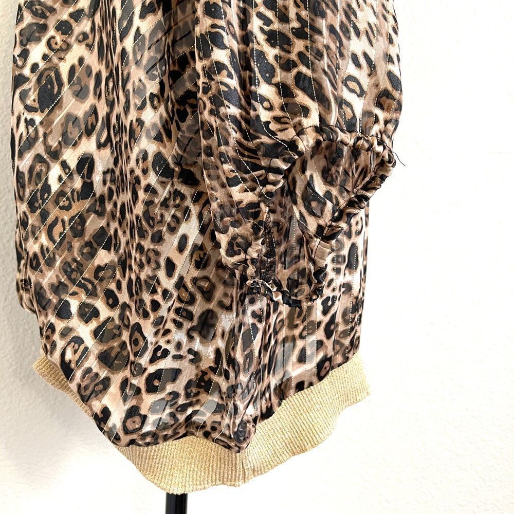 Mirror Image Leopard Print Blouse - Picture 5 of 10